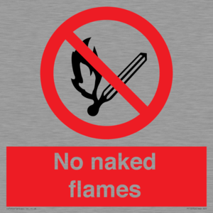 No naked flames